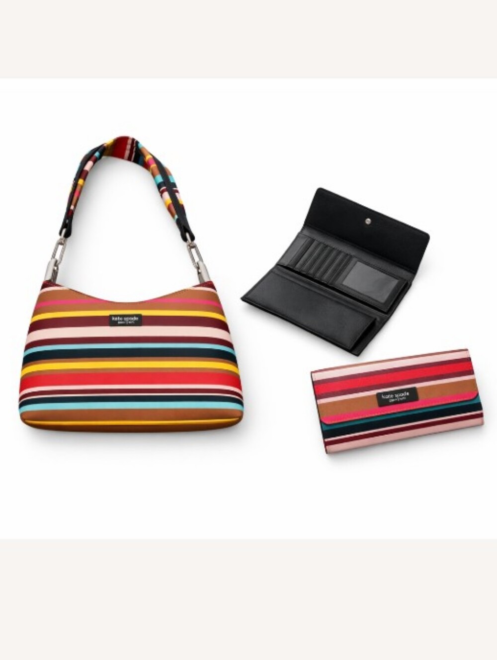 Colorful Striped Tote & Wallet Set – Vibrant Everyday Style